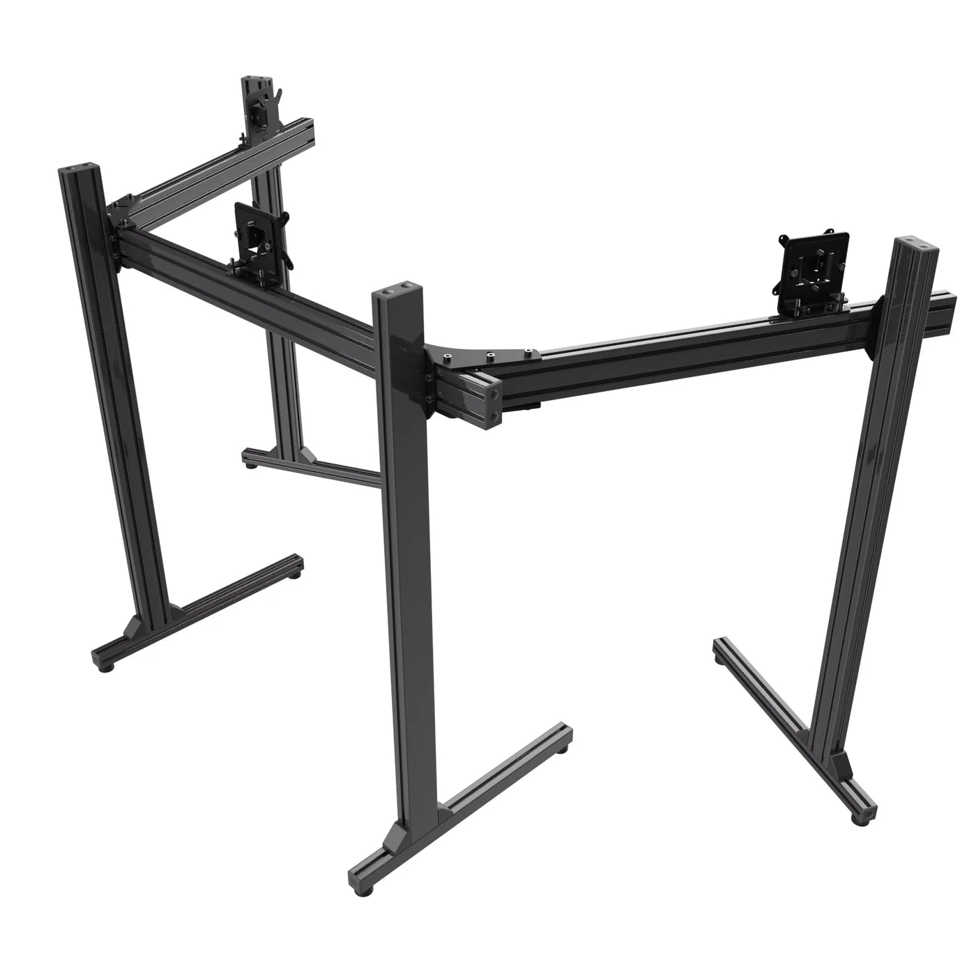 Freestanding Triple TV & Monitor Stand [Up to 50" TV or 45" Curved Ultrawide]